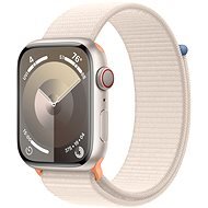 Apple Watch Series 9 45mm Cellular - csillagfény alumínium tok, csillagfény sport szíj - Okosóra