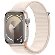 Apple Watch Series 9 45mm - csillagfény alumínium tok, csillagfény sportpánt - Okosóra