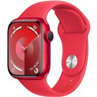 Apple Watch Series 9 41 mm PRODUCT(RED) Červený hliník s PRODUCT(RED) športovým remienkom – S/M - Smart hodinky