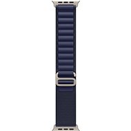 Apple Watch 49mm Navy Alpine Loop - Large - Natural Titanium Finish - Watch Strap