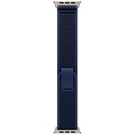 Apple Watch 49mm Blue Trail Loop - S/M - Natural Titanium Finish - Watch Strap
