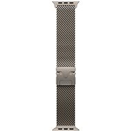 Apple Watch 49mm Natural Titanium Milanese Loop - Large - Watch Strap
