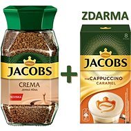 Jacobs Kronung Crema 200 g + Jacobs Instant Cappuccino Caramel Zdarma - Káva