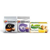 Tassimo PACK – 1×  Tassimo L'or Delizioso, 1× Tassimo Milka, 1× Pickwick Zázvor s citrónom - Kávové kapsuly