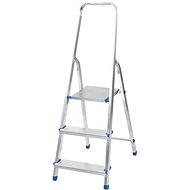 J. A. D. TOOLS Single-sided aluminium handrail, 3 rungs - Stepladder