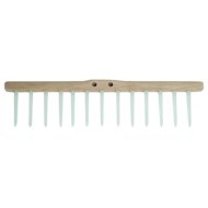 J. A. D. TOOLS Wooden rake, UH pin, 13 teeth, without handle - Rake