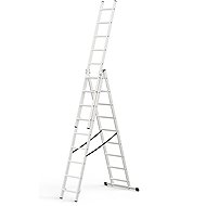 J.A.D. TOOLS Žebřík Al 3 × 9 Home trojdílný 9 příček - Ladder