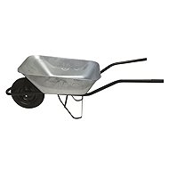 J. A. D. TOOLS Construction Wheelbarrow 80 l inflatable wheel, galvanized towed body 100 kg - Construction wheelbarrow