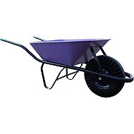 J. A. D. TOOLS construction wheelbarrow, solid rubber, 60 l, purple - Construction wheelbarrow