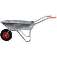 MACHOOK Construction wheelbarrow Hobby 65 l, inflatable wheel - Construction wheelbarrow