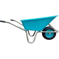 J. A. D. TOOLS Livex Garden Wheelbarrow 100 l, turquoise - Garden Wheelbarrow