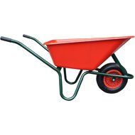 J. A. D. TOOLS Garden Wheelbarrow Livex 100 l, green frame, red - Garden Wheelbarrow