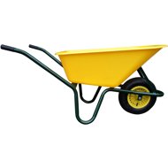 J. A. D. TOOLS Garden Wheelbarrow Livex 100 l, green frame, yellow - Garden Wheelbarrow