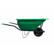 J. A. D. TOOLS wheelbarrow economic 180 l, full wheel, green - Garden Wheelbarrow