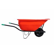 J. A. D. TOOLS 180 l economic wheelbarrow, solid rubber, red - Garden Wheelbarrow