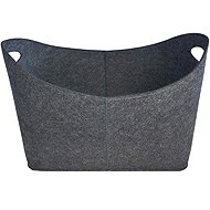 J. A. D. TOOLS Felt wood basket grey 54 × 39 × 30 cm - Firewood Basket