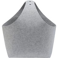 J. A. D. TOOLS Felt wood basket light grey 36 × 22 × 47cm - Firewood Basket