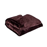 Jahu Blanket micro Uni 150 × 200 cm, dark brown - Blanket