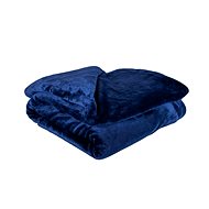 Jahu Blanket micro Uni 150 × 200 cm, dark blue - Blanket