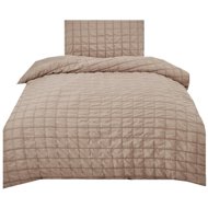 Jahu Shirt bedding Naomi 140 × 200, 70 × 90 cm - latte - Bed Linen