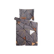 Jahu Microflannel Bedding Fernando Grey 140 × 200, 70 × 90 cm - Bed Linen