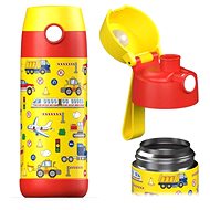 Jarlson Children's stainless steel drinking bottle MALI Means of transport 350 ml - Thermos
