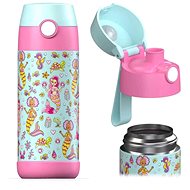 Jarlson Children's stainless steel drinking bottle MALI Mermaid 350 ml - Thermos
