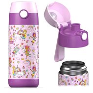 Jarlson Children's stainless steel drinking bottle MALI Princess 350 ml - Thermos