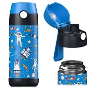 Jarlson Children's stainless steel drinking bottle MALI Space 350 ml - Thermos