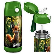 Jarlson Children's stainless steel thermo bottle with straw CHARLI Fox 350 ml - Thermos