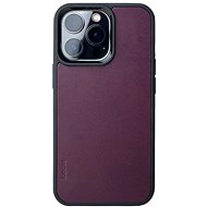 Lemory iPhone 13 Pro kožený kryt purpurová - Kryt na mobil