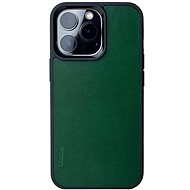 Lemory iPhone 13 Pro kožený kryt tmavě zelená - Phone Cover
