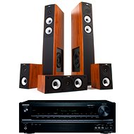 ONKYO TX-NR535 Black + JAMO S 626 HCS dark apple - Kit