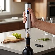 Electric wine corkscrew silver ALU - Corkscrew
