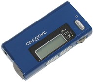 Creative Zen Nano Plus FM 512MB modrý (blue), MP3/ WMA přehrávač, FM tuner, dig. záznamník, USB2.0 - MP3 Player