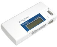 Creative MuVo V200 FM 256MB bílý (white), MP3/ WMA přehrávač, FM tuner, dig. záznamník, USB2.0 - MP3 Player