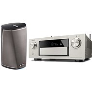 DENON AVR-X4300 stříbrný + reprosystém HEOS 1 HS2 černý - AV Receiver