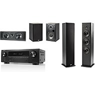 Denon AVR-X580BT Black + 2x Polk Audio T50 + Polk T30C + Polk T15 - AV Receiver