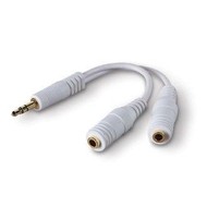 QCP audio 1x 3.5mm jack (M) - 2x 3.5mm jack (F) - Redukce