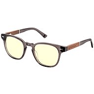 GUNNAR TIOGA Gray Crystal / Walnut, amber glass - Computer Glasses