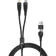 CONNECT IT Wirez 4in1 (USB-C, Lightning), black - Power Cable