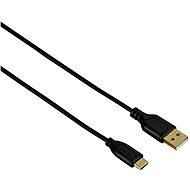 Hama Flexi-Slim USB-C 0.75m fekete - Adatkábel
