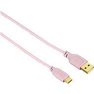 Hama Flexi-Slim USB-C 0.75m rózsaszín - Adatkábel