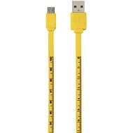 Hama - USB 2.0 A-B 1m, sárga - Adatkábel