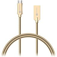 CONNECT IT Wirez Steel Knight Micro USB 1m, metallic gold - Data Cable