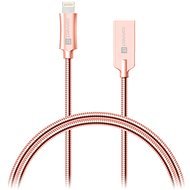 CONNECT IT Wirez Steel Knight Lightning Apple 1m, metallic rose-gold - Data Cable
