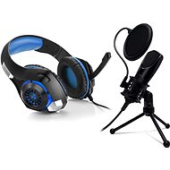 CONNECT IT CMI-8001-BK + CHP-4510-BL Gaming Headset BIOHAZARD blue - Set
