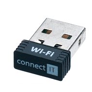 CONNECT IT CI-89 Mini WiFi Adapter - WiFi USB Adapter