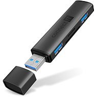 CONNECT IT Compact 4in1, antracit színben - USB Hub