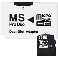 CONNECT IT MS PRO DUO for 2x Micro SDHC - Memory Card Adapter